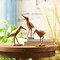 Melrose Coastal Style Sea Bird Figurines - 6" - Brown and Gold - Set of 3